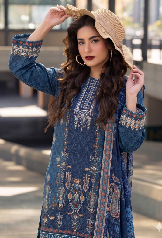 Saira Bano - D07 Lawn Pakistani Summer Dresses - Humdum - 2