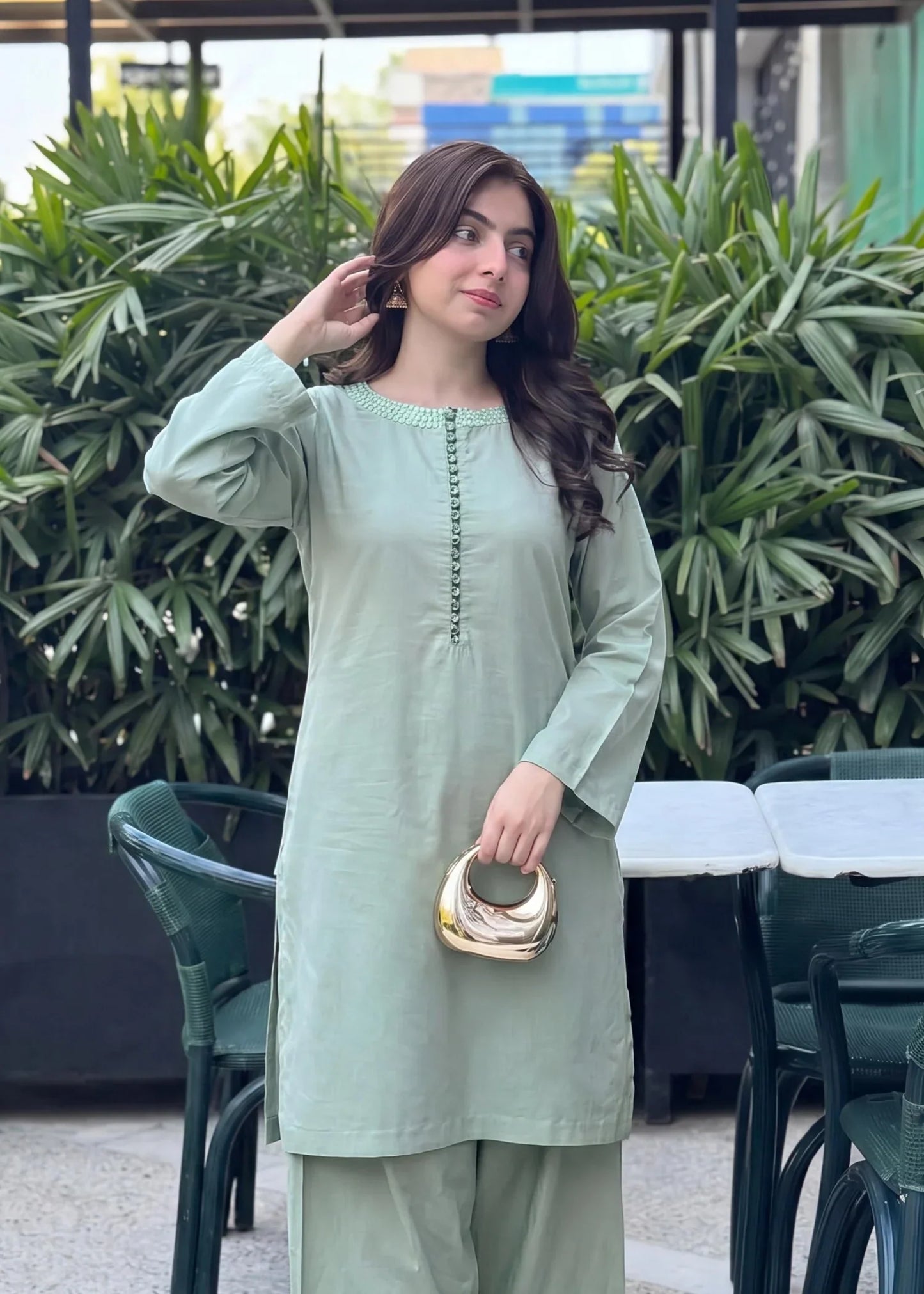 Jiya Pista Premium Fabric Pakistani Summer Dresses - Sahiba-clothing - 5