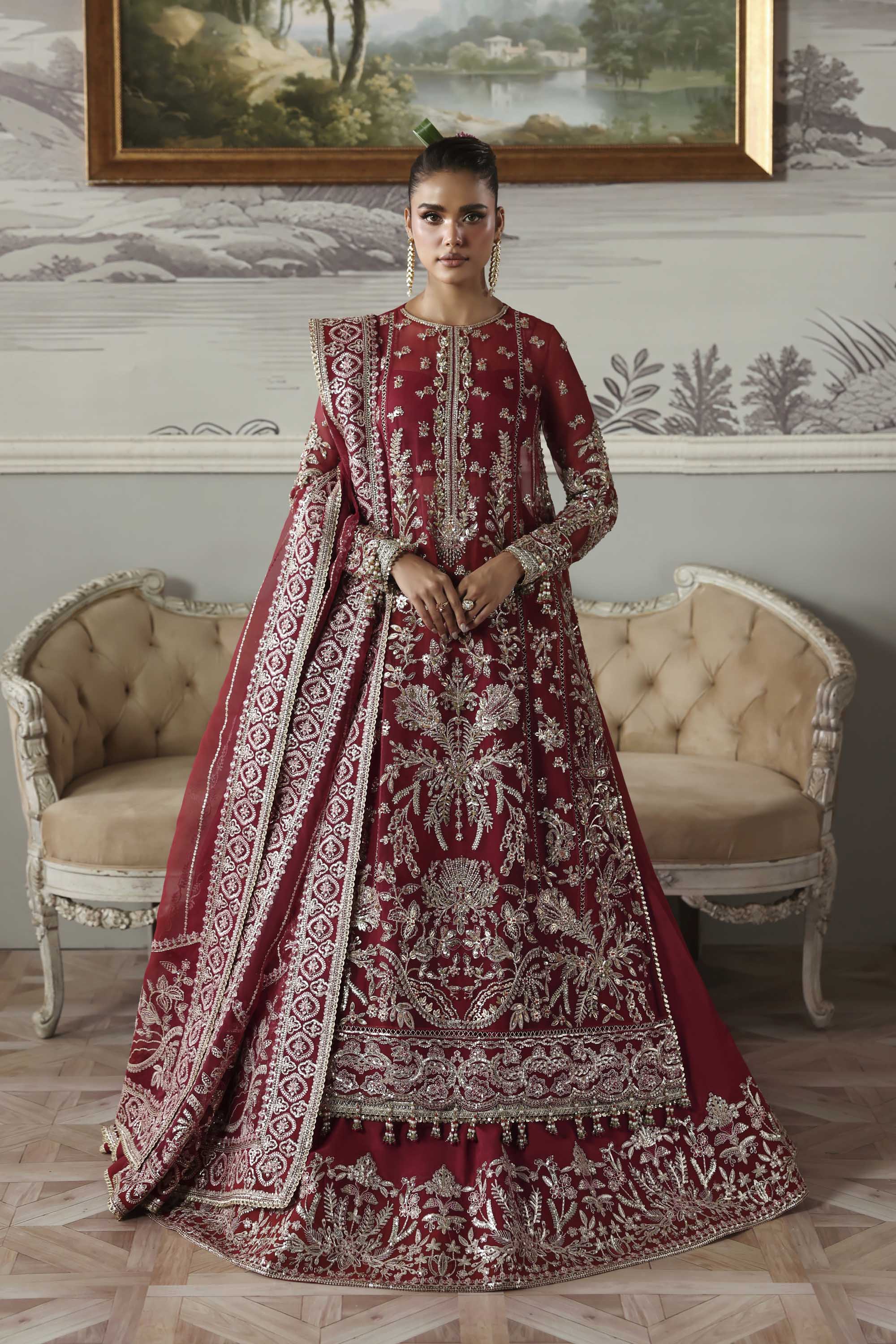 red formal pakistani dresses Buy Red Silk Pakistani Wedding Clothing Online for Women in USA