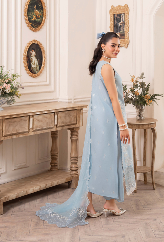 Nyra - D04 Chiffon Pakistani Summer Dresses - Humdum - 2