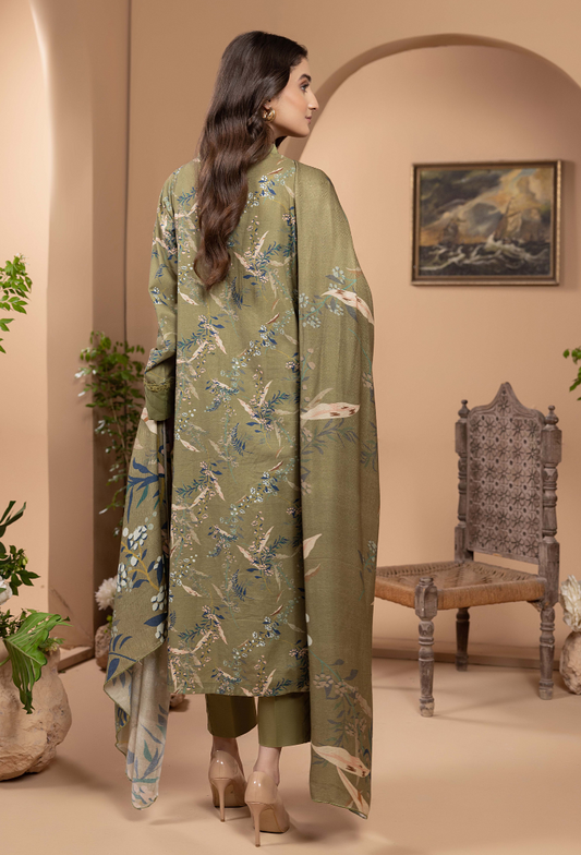 Zara - D10 Khaddar Pakistani Winter Dresses - Humdum - 2