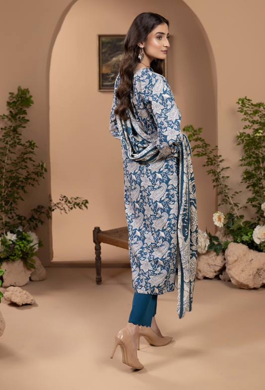 Zara - D07 Khaddar Pakistani Winter Dresses - Humdum - 2