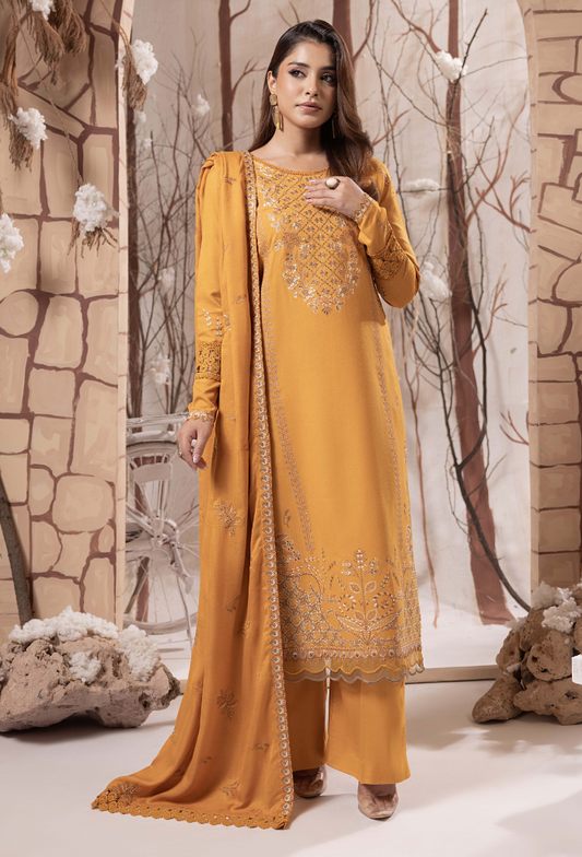 Irina-D02 Premium Fabric Pakistani Winter Dresses - Humdum - 2