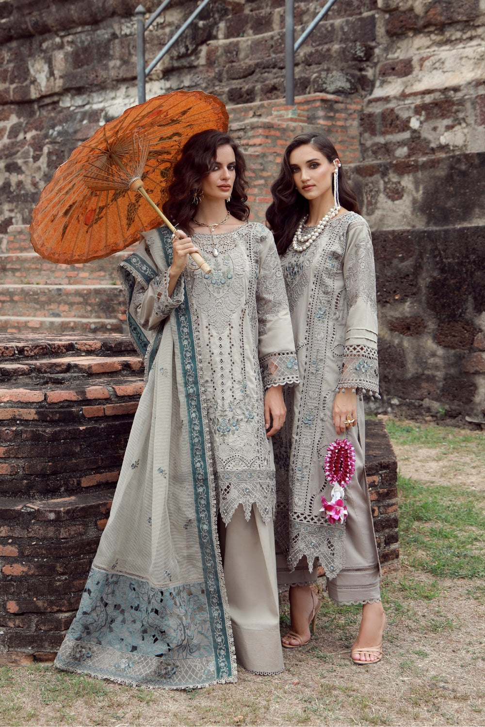Grey Dusk Long Shirt With Trouser