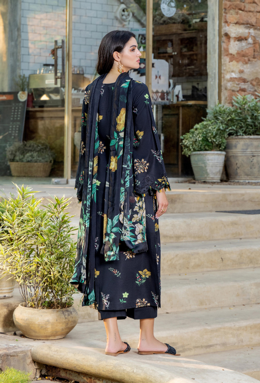 Scenery - Printkari D03 Chiffon Pakistani Summer Dresses - Humdum - 2
