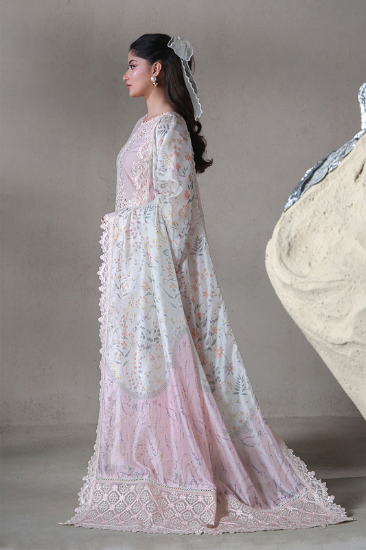 RIMAL (AL-05) Silk Pakistani Summer Dresses - aabyaan - 2
