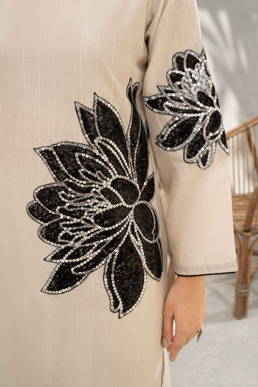 Lavish (Ivory) Premium Fabric Pakistani Summer Dresses - Sahiba-clothing - 2