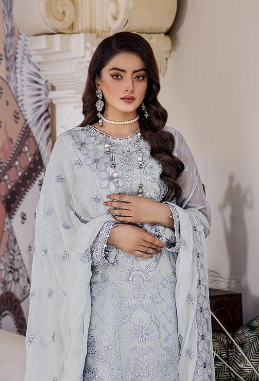 Pareesha embroidery tilla work collection-PS-05 Raw Silk Pakistani Winter Dresses - Humdum - 2
