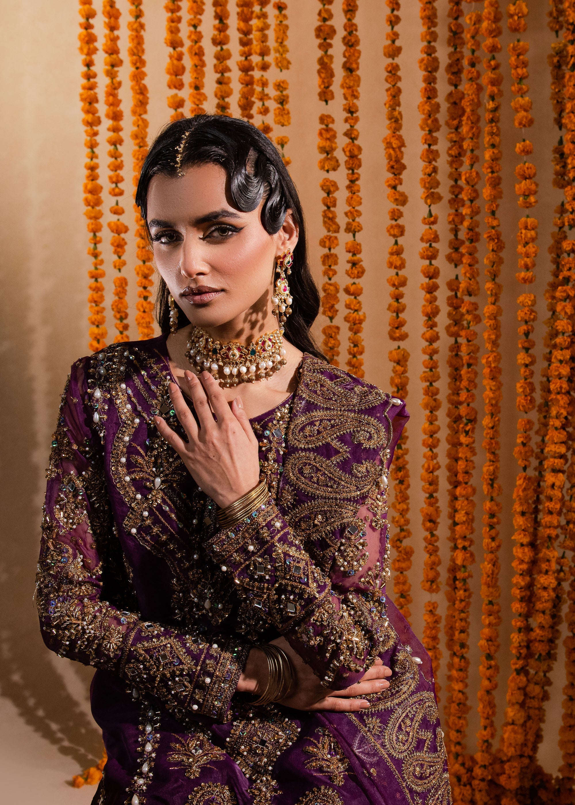 Yashfa Organza Pakistani Formal Dresses - Maria Osama Khan - 5