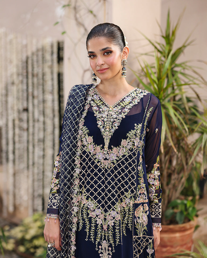 Nilofar Raw Silk Pakistani Formal Dresses - Roheenaz - 2