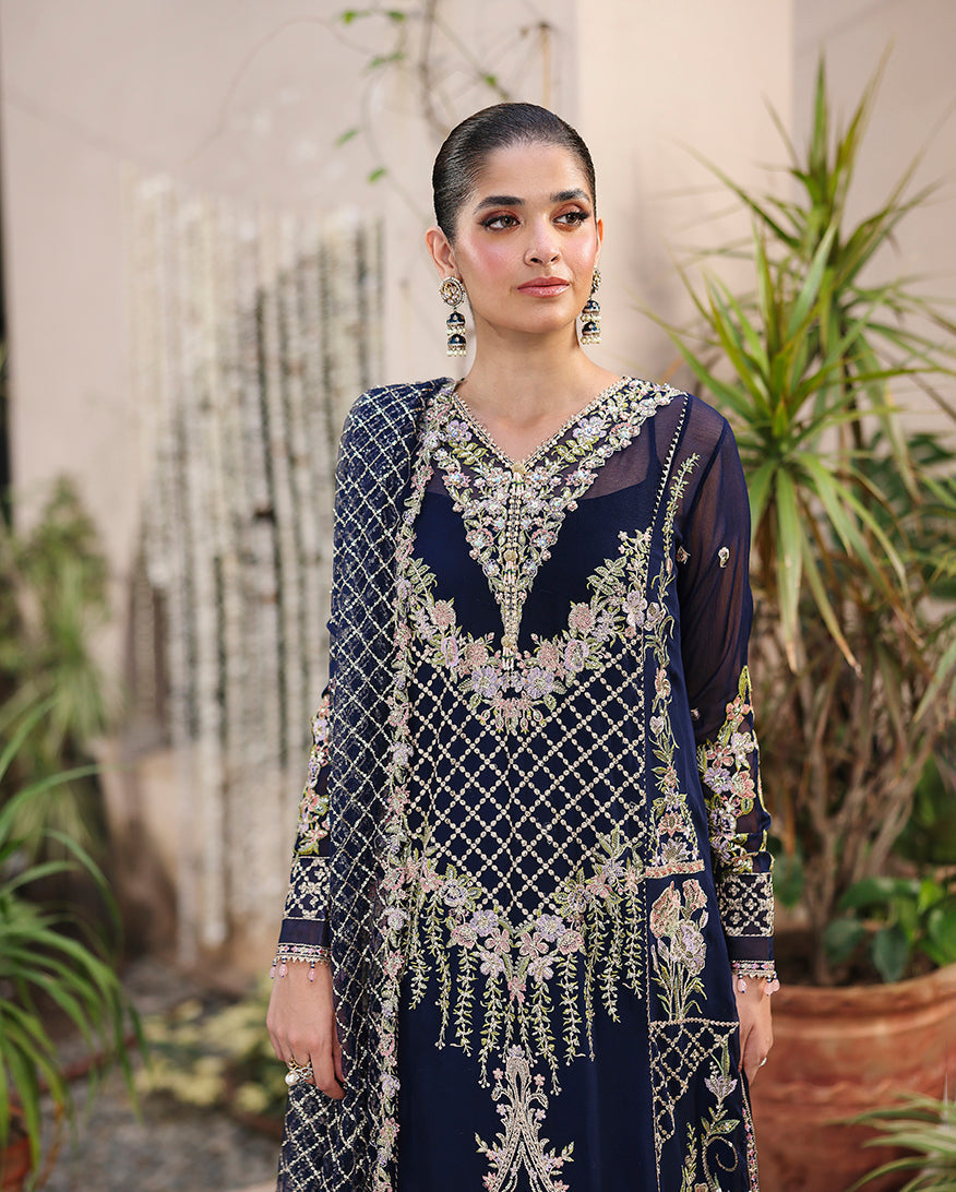 Nilofar Raw Silk Pakistani Formal Dresses - Roheenaz - 3