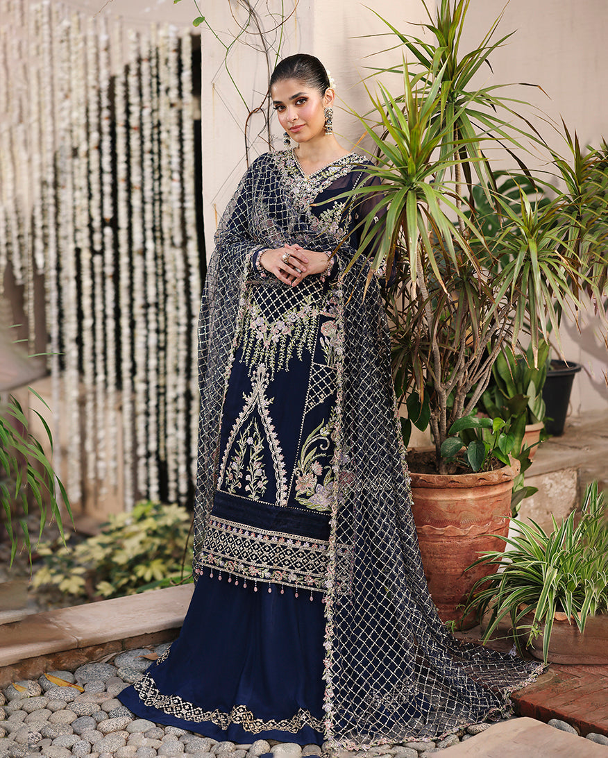 Nilofar Raw Silk Pakistani Formal Dresses - Roheenaz - 6