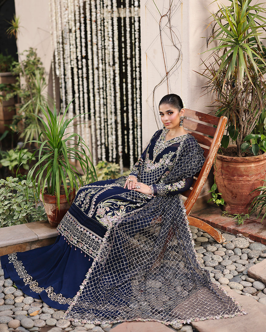 Nilofar Raw Silk Pakistani Formal Dresses - Roheenaz - 7