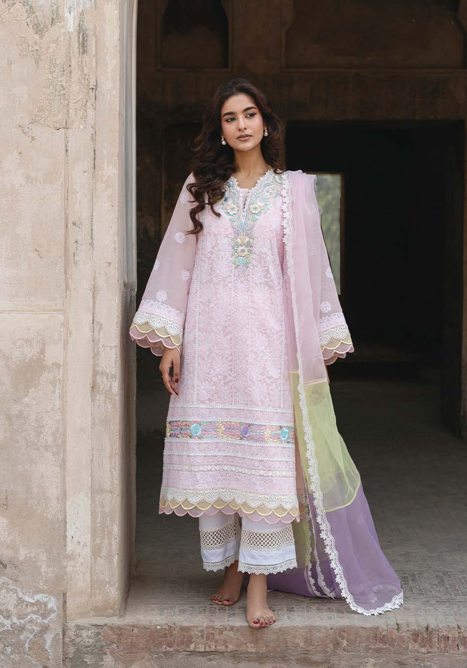 GULRUKH Organza Pakistani Formal Dresses