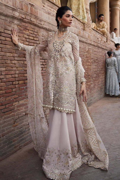 Meharbano Raw Silk Pakistani Formal Dresses - Afrozeh - 4