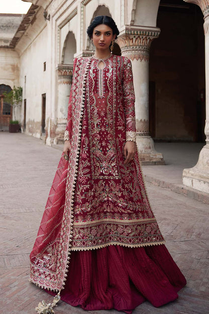 Noor Jehan Raw Silk Pakistani Formal Dresses - Afrozeh - 1
