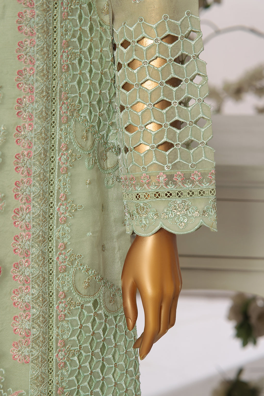EF - 109 Raw Silk Pakistani Formal Dresses - Emaan Adeel - 5