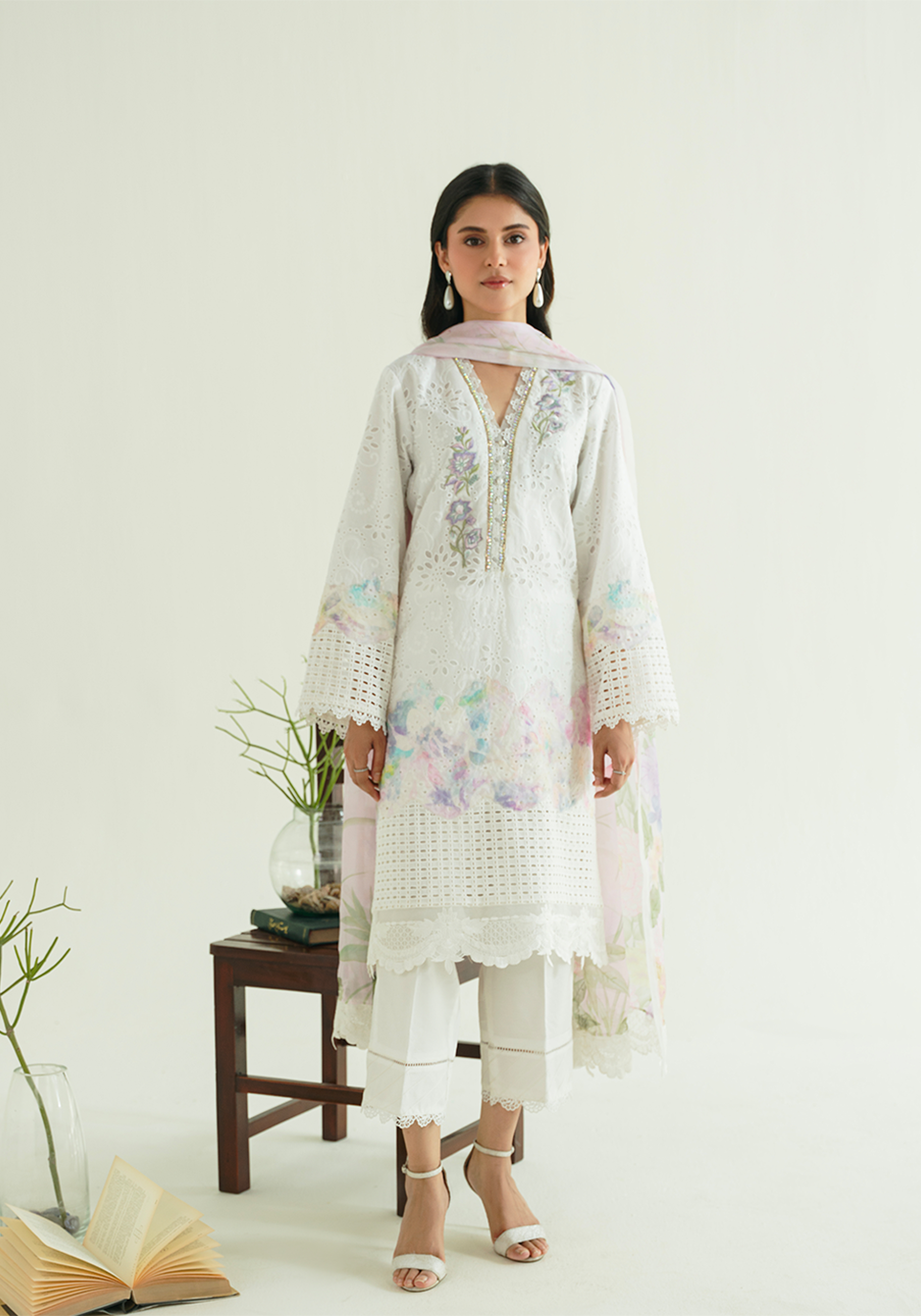 FLORAL REVIERIE Pakistani Designer Dress