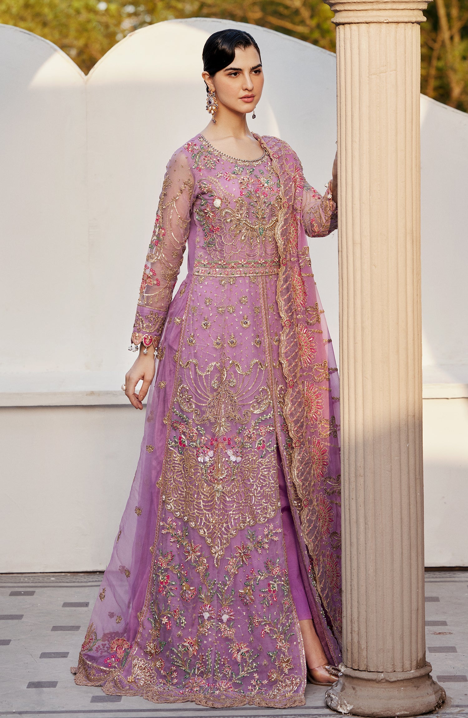 GITI Raw Silk Pakistani Formal Dresses - Emaan Adeel - 3