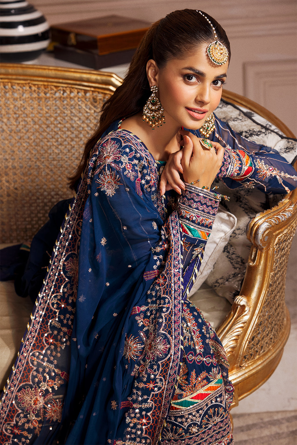 EL-02 Raw Silk Pakistani Formal Dresses