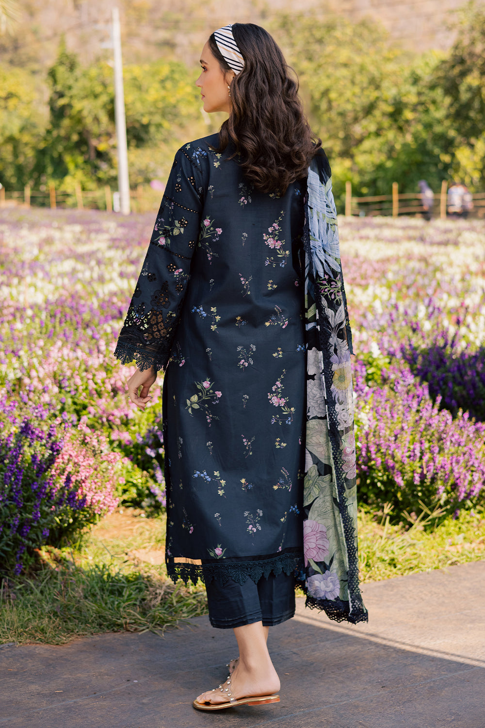 LIYANA (AV-07) Chiffon Pakistani Summer Dresses - aabyaan - 4