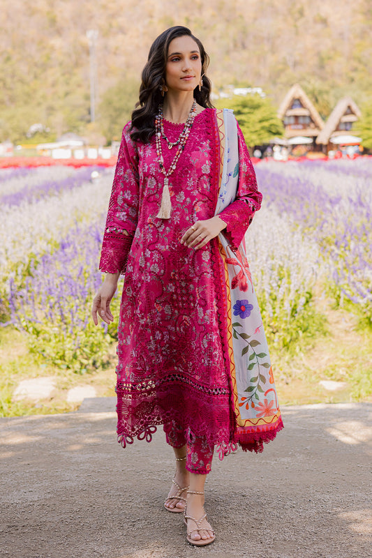 FARYAL (AV-08) Silk Pakistani Summer Dresses - aabyaan - 1