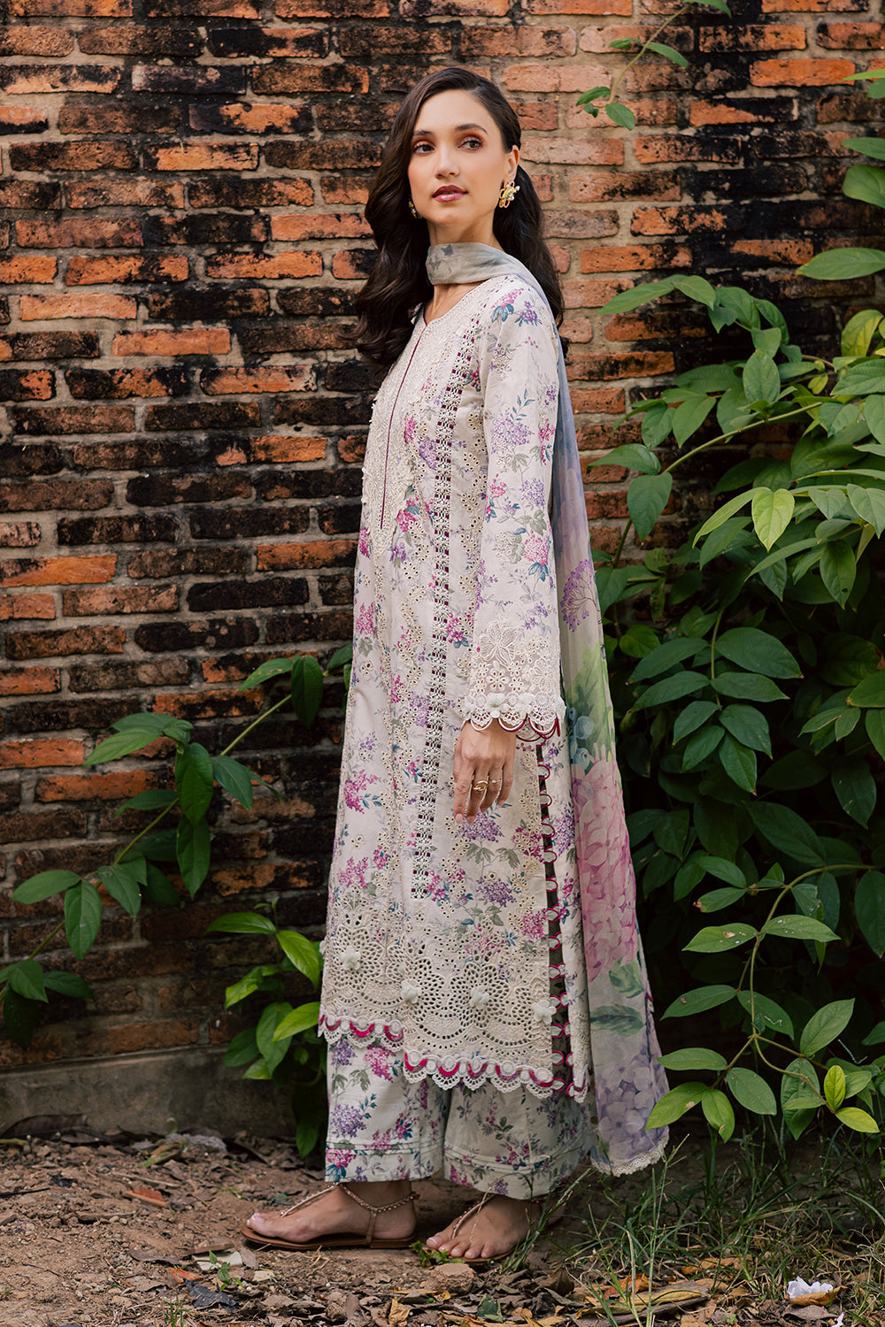 ELARA (AV-02) Chiffon Pakistani Summer Dresses - aabyaan - 3