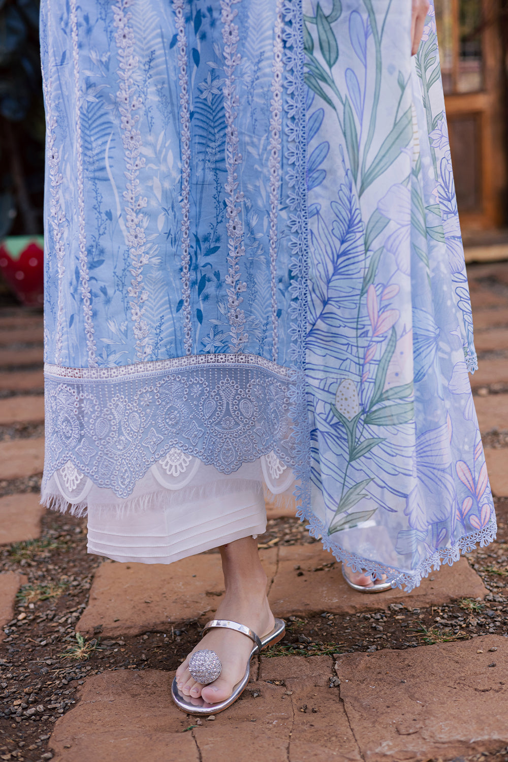 SEREEN (AV-05) Silk Pakistani Summer Dresses - aabyaan - 4
