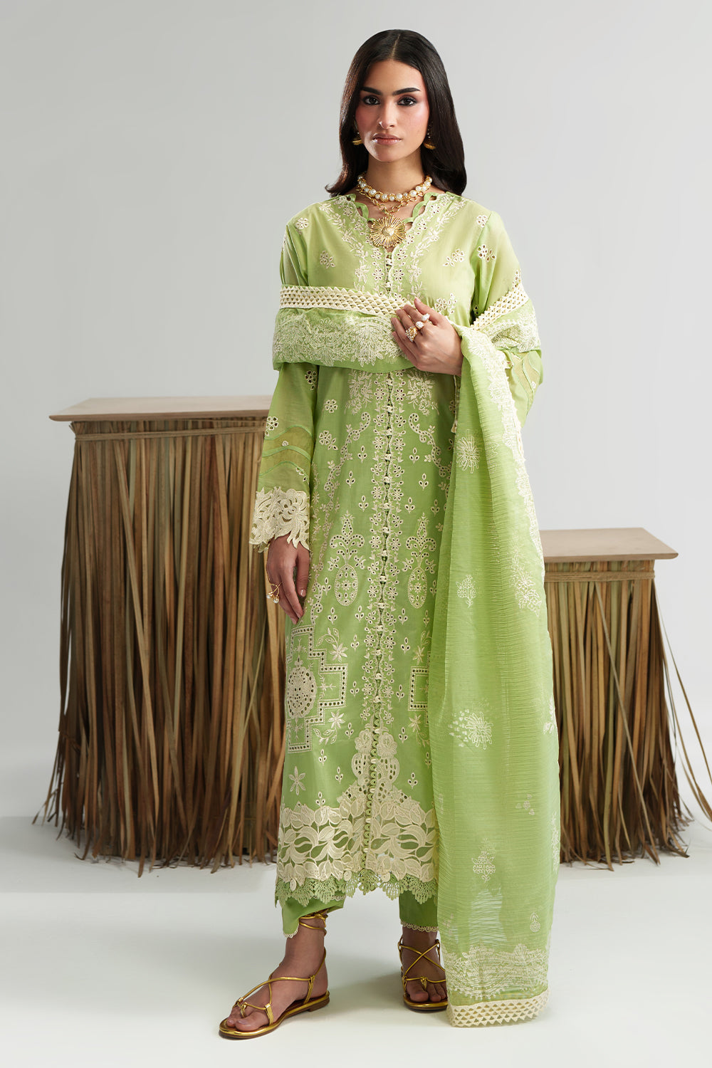 VERDAN (AD-03) Organza Pakistani Formal Dresses - aabyaan - 1