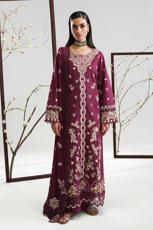 VELOUR (AD-01) Chiffon Pakistani Formal Dresses - aabyaan - 1