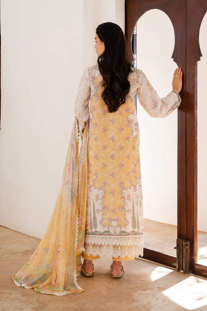 NURAYA (AZ-10) Chiffon Pakistani Summer Dresses - aabyaan - 3