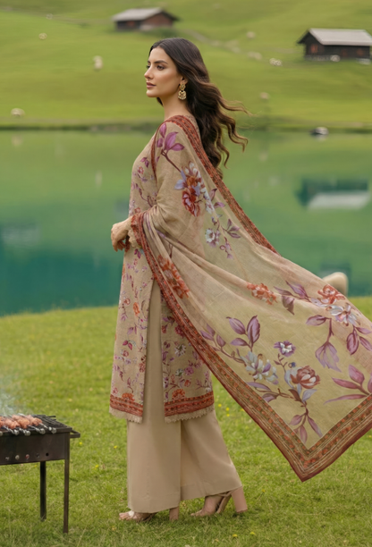 Floral - D07 Chiffon Pakistani Summer Dresses - Humdum - 2