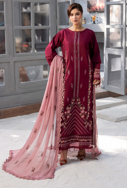 Fareeha - D07 Chiffon Pakistani Winter Dresses - Humdum - 1