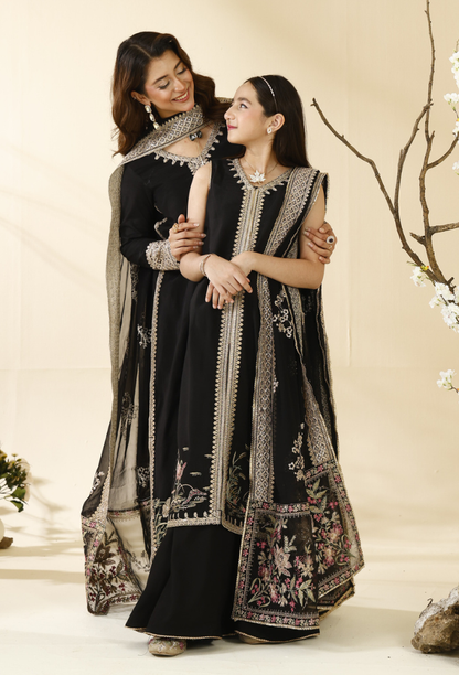Rabt - D03 Raw Silk Pakistani Formal Dresses - Humdum - 7