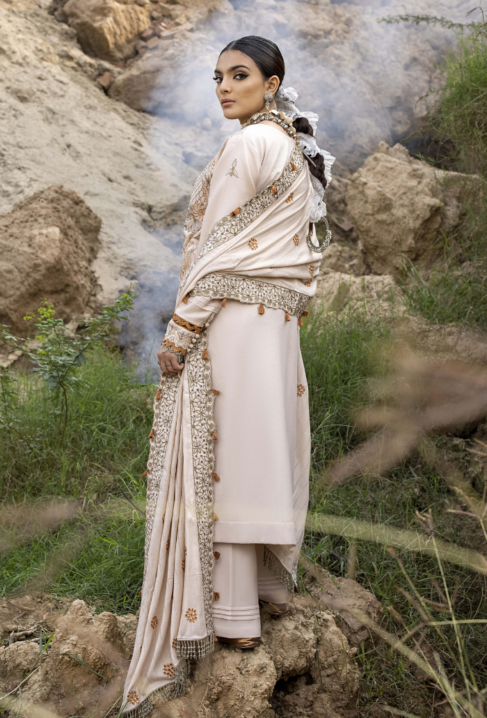 Sierra-D09 Premium Fabric Pakistani Winter Dresses - Humdum - 3