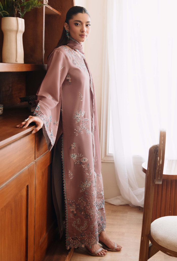 Mirha'2 - D08 Organza Pakistani Summer Dresses - Humdum - 3