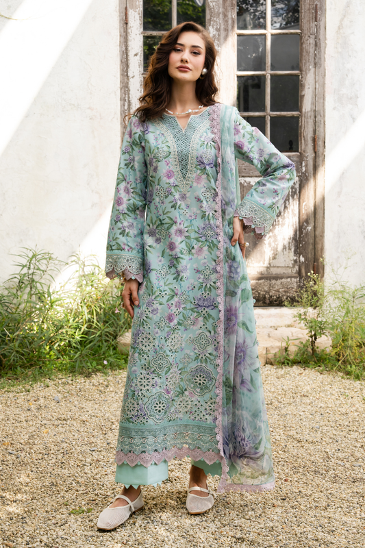 VIRELLE (AZ-13) Chiffon Pakistani Summer Dresses - aabyaan - 1