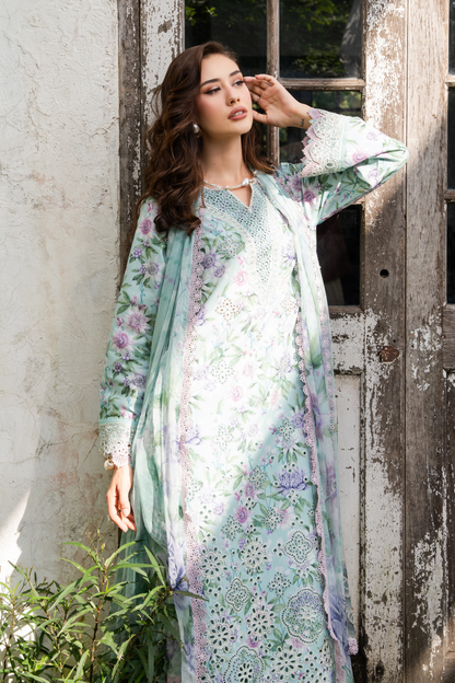 VIRELLE (AZ-13) Chiffon Pakistani Summer Dresses - aabyaan - 4
