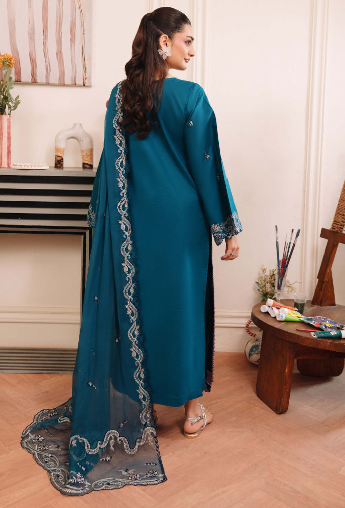 Mirha'2 - D07 Organza Pakistani Summer Dresses - Humdum - 2