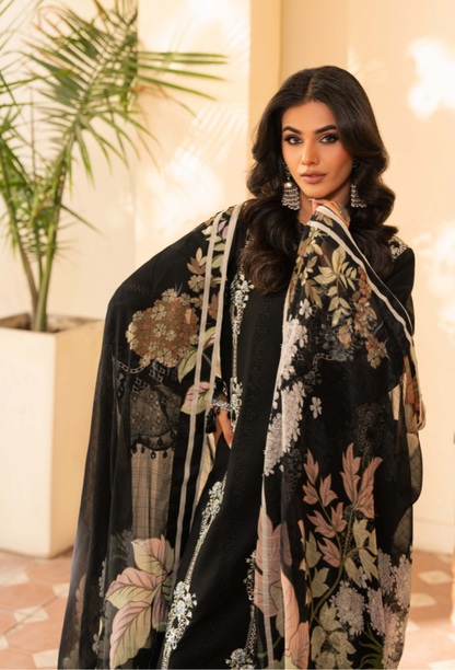 Mehrmaa - D08 Reet Organza Pakistani Summer Dresses - Humdum - 3
