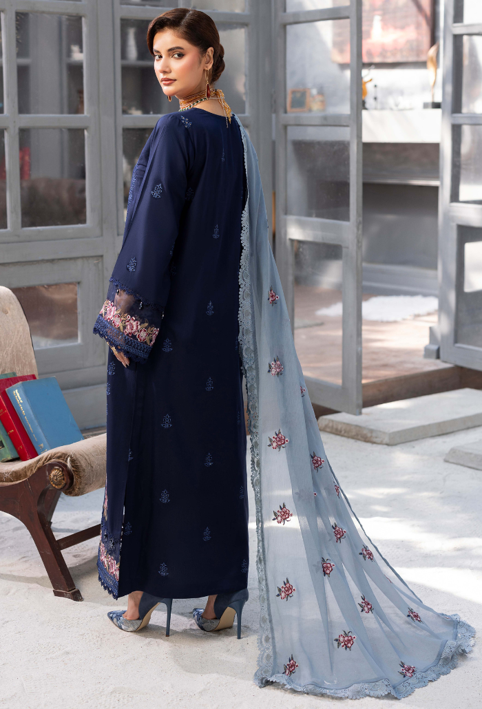Fareeha - D08 Chiffon Pakistani Winter Dresses - Humdum - 3