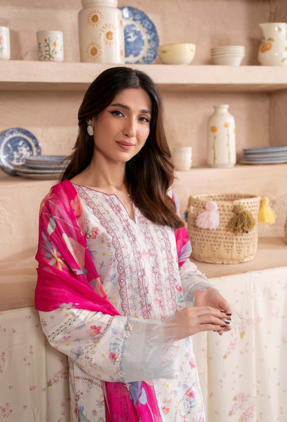 Kanwal - D03 Chiffon Pakistani Summer Dresses - Humdum - 4