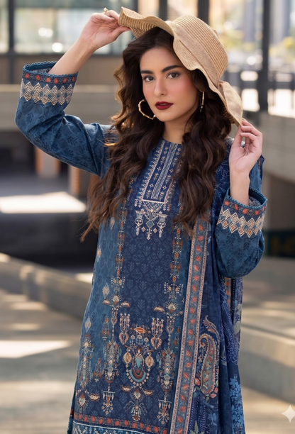 Saira Bano - D07 Lawn Pakistani Summer Dresses - Humdum - 2