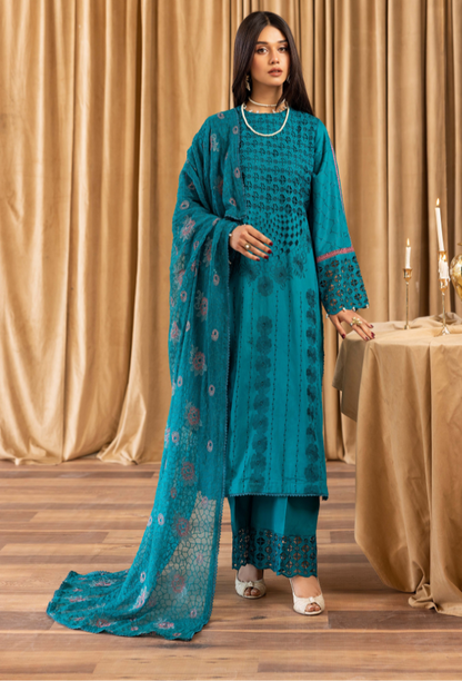Elegant Chikankari - D04 Lawn Pakistani Summer Dresses - Humdum - 2