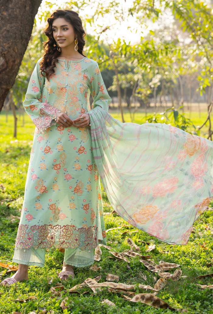 Eden Garden Chapter 3 - D10 Chiffon Pakistani Summer Dresses - Humdum - 1
