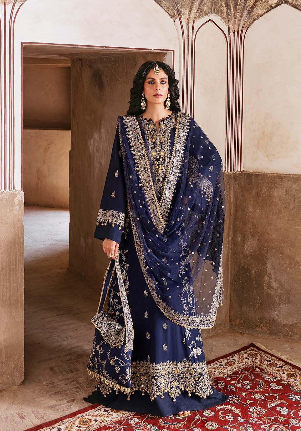 RÅ«hÄnÄ« (Ø±ÙˆØ­Ø§Ù†ÛŒ) Embroidered Pakistani Dress
