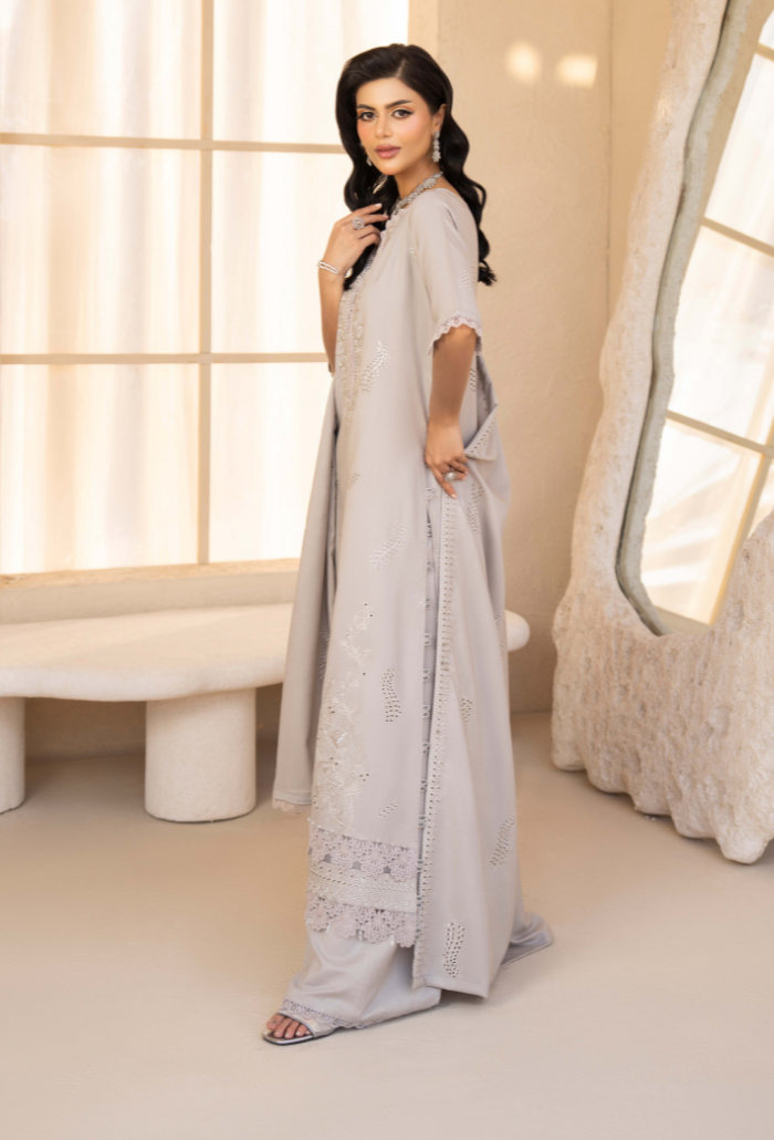 Jugnu By Humdum - D09 Premium Fabric Pakistani Winter Dresses - Humdum - 3