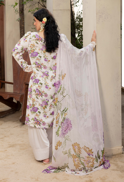 Zaiba - D10 Chiffon Pakistani Winter Dresses - Humdum - 2