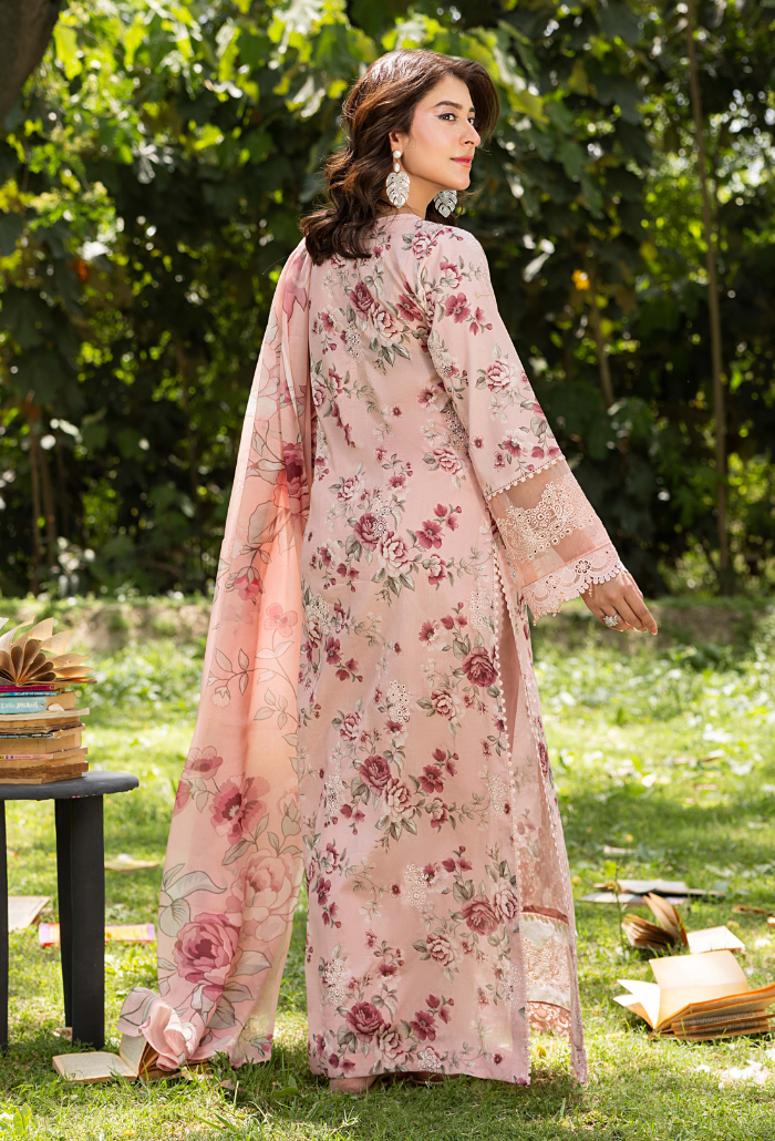 Koel-D10 Chiffon Pakistani Summer Dresses - Humdum - 2