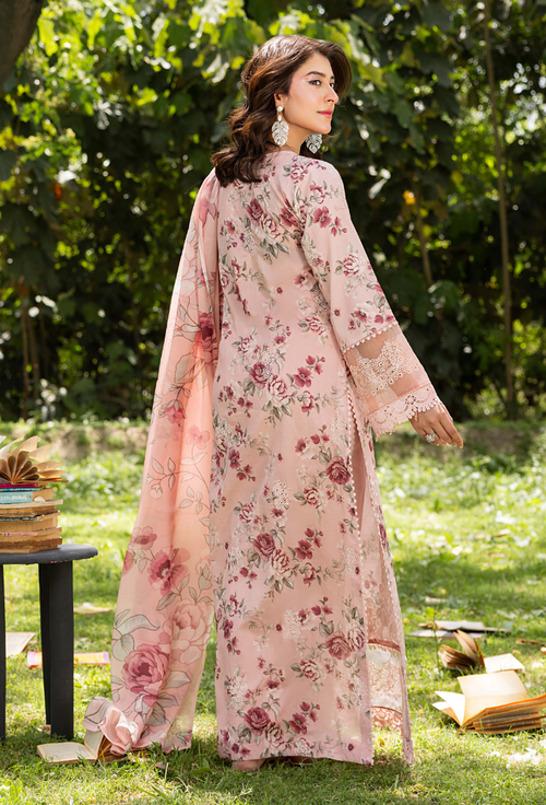 Koel-D10 Chiffon Pakistani Summer Dresses - Humdum - 2